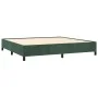 Cama box spring con colchón terciopelo verde oscuro 200x200 cm de , Camas y somieres - Ref: Foro24-3129354, Precio: 787,06 €,...
