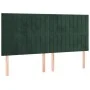 Cama box spring con colchón terciopelo verde oscuro 200x200 cm de , Camas y somieres - Ref: Foro24-3129354, Precio: 787,06 €,...