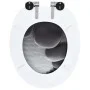 WC toilet seat with soft-closing lid MDF stone design by vidaXL, Toilet and bidet seats - Ref: Foro24-143928, Price: 45,65 €,...