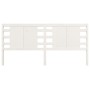 Solid white pine wood headboard 141x4x100 cm by , Headboards and footboards - Ref: Foro24-818766, Price: 64,38 €, Discount: %