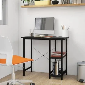 Computertisch aus MDF und schwarzem Metall, 80 x 40 x 72 cm von , Schreibtische - Ref: Foro24-20554, Preis: 69,30 €, Rabatt: %