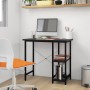 Computertisch aus MDF und schwarzem Metall, 80 x 40 x 72 cm von , Schreibtische - Ref: Foro24-20554, Preis: 62,79 €, Rabatt: %