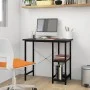 Computertisch aus MDF und schwarzem Metall, 80 x 40 x 72 cm von , Schreibtische - Ref: Foro24-20554, Preis: 69,30 €, Rabatt: %