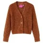 Cárdigan de punto infantil color coñac 92 de , Camisetas para niños - Ref: Foro24-14947, Precio: 13,36 €, Descuento: %