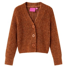 Children's knitted cardigan in cognac color 140 by , Kids T-shirts - Ref: Foro24-14951, Price: 13,48 €, Discount: %