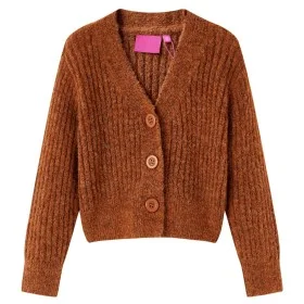 Children's knitted cardigan in cognac color 140 by , Kids T-shirts - Ref: Foro24-14951, Price: 13,36 €, Discount: %