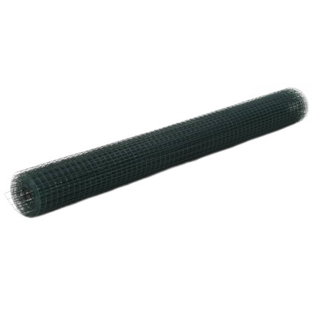 Grüner PVC-Beschichtung Stahl Maschendrahtzaun 25x1,5 m von vidaXL, Zaunpaneele - Ref: Foro24-143634, Preis: 85,16 €, Rabatt: %