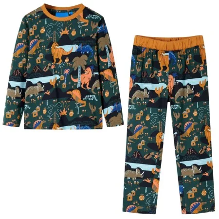 Dark green long-sleeved children's pajamas 140 by , Children's pajamas - Ref: Foro24-13368, Price: 19,95 €, Discount: %