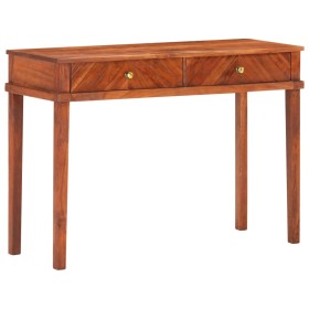 Mesa consola de madera maciza de acacia 110x40x76 cm en Mesas auxiliares | Comprar online en Foro24