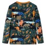 Pijama infantil de manga larga verde oscuro 140 de , Pijamas de niños - Ref: Foro24-13368, Precio: 20,23 €, Descuento: %