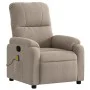 Massagesessel aus taupegrauem Mikrofaserstoff von , Sessel - Ref: Foro24-373456, Preis: 269,65 €, Rabatt: %