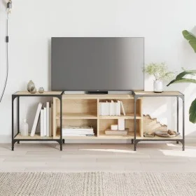 TV cabinet engineered wood Sonoma oak 153x37x50 cm by , TV Furniture - Ref: Foro24-837603, Price: 71,85 €, Discount: %