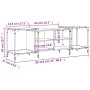TV-Schrank aus Holzwerkstoff Sonoma-Eiche 153x37x50 cm von , TV-Möbel - Ref: Foro24-837603, Preis: 72,75 €, Rabatt: %