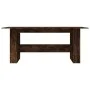 Mesa de comedor madera de ingeniería roble ahumado 180x90x76 cm de , Mesas de cocina y de comedor - Ref: Foro24-838192, Preci...