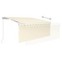 Toldo retráctil manual con persiana color crema 3x2,5 m en Toldos | Comprar online en Foro24