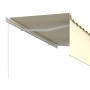 Toldo retráctil manual con persiana color crema 3x2,5 m en Toldos | Comprar online en Foro24