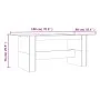 Mesa de comedor madera de ingeniería roble ahumado 180x90x76 cm de , Mesas de cocina y de comedor - Ref: Foro24-838192, Preci...
