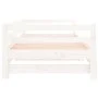 Trundle sofa bed solid white pine wood 90x190 cm by , Beds and slatted bases - Ref: Foro24-840136, Price: 168,67 €, Discount: %