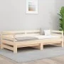 Sofá cama nido madera maciza de pino 90x200 cm de , Camas y somieres - Ref: Foro24-840141, Precio: 130,63 €, Descuento: %