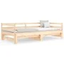 Sofá cama nido madera maciza de pino 90x200 cm de , Camas y somieres - Ref: Foro24-840141, Precio: 130,63 €, Descuento: %