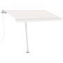 Toldo de pie retráctil manual crema 300x250 cm en Toldos | Comprar online en Foro24