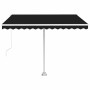 Toldo de pie retráctil manual gris antracita 300x250 cm en Toldos | Comprar online en Foro24
