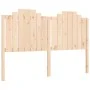 Bed frame with solid wood headboard 160x200 cm by , Beds and slatted bases - Ref: Foro24-3192306, Price: 166,07 €, Discount: %