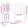 Cabecero de cama madera maciza de pino 146x4x110 cm de , Cabeceros y pies de cama - Ref: Foro24-818470, Precio: 64,55 €, Desc...