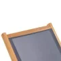 Klappbare Sonnenliege mit Rädern aus massivem Teakholz und Textilene von vidaXL, Liegen - Ref: Foro24-44668, Preis: 300,48 €,...