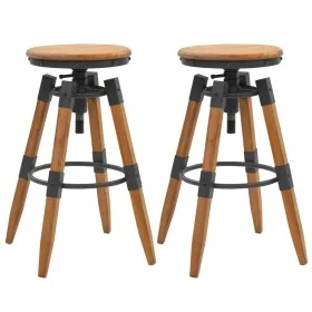 Kitchen stools 2 units solid fir wood by vidaXL, Kitchen stools - Ref: Foro24-245782, Price: 156,73 €, Discount: %