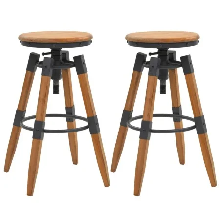 Kitchen stools 2 units solid fir wood by vidaXL, Kitchen stools - Ref: Foro24-245782, Price: 156,73 €, Discount: %