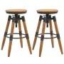 Kitchen stools 2 units solid fir wood by vidaXL, Kitchen stools - Ref: Foro24-245782, Price: 156,73 €, Discount: %