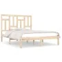 Solid pine wood bed frame 140x200 cm by , Beds and slatted bases - Ref: Foro24-3104543, Price: 114,32 €, Discount: %