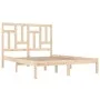Solid pine wood bed frame 140x200 cm by , Beds and slatted bases - Ref: Foro24-3104543, Price: 114,32 €, Discount: %