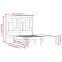 Solid pine wood bed frame 140x200 cm by , Beds and slatted bases - Ref: Foro24-3104543, Price: 117,49 €, Discount: %