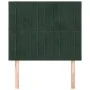 Kopfteile 2 Einheiten aus dunkelgrünem Samt 90x5x78/88 cm von , Kopf- und Fußteile - Ref: Foro24-3116609, Preis: 68,61 €, Rab...