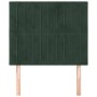 Kopfteile 2 Einheiten aus dunkelgrünem Samt 90x5x78/88 cm von , Kopf- und Fußteile - Ref: Foro24-3116609, Preis: 72,43 €, Rab...