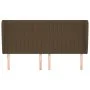 Headboard with dark brown fabric ears 183x23x118/128 cm by , Headboards and footboards - Ref: Foro24-3118211, Price: 109,41 €...
