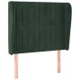 Kopfteil mit dunkelgrünen Samtohren 103x23x118/128cm von , Kopf- und Fußteile - Ref: Foro24-3118239, Preis: 94,89 €, Rabatt: %
