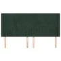 Headboard with dark green velvet ears 163x16x118/128cm by , Headboards and footboards - Ref: Foro24-3119875, Price: 134,65 €,...