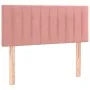 Rosa Samtkopfteil mit LED 80x5x78/88 cm von , Kopf- und Fußteile - Ref: Foro24-3121885, Preis: 41,02 €, Rabatt: %