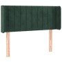 Dunkelgrünes Samtkopfteil mit LED 83x16x78/88 cm von , Kopf- und Fußteile - Ref: Foro24-3123507, Preis: 46,39 €, Rabatt: %