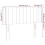 Dunkelgrünes Samtkopfteil mit LED 83x16x78/88 cm von , Kopf- und Fußteile - Ref: Foro24-3123507, Preis: 47,87 €, Rabatt: %