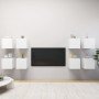 Muebles de pared para TV 8 uds blanco 30,5x30x30 cm en Muebles TV | Comprar online en Foro24