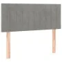Box spring bed with light gray velvet mattress 80x200 cm by , Beds and slatted bases - Ref: Foro24-3127577, Price: 285,17 €, ...