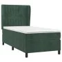 Box spring bed with dark green velvet mattress 90x200 cm by , Beds and slatted bases - Ref: Foro24-3129312, Price: 360,23 €, ...