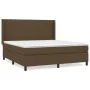Box spring bed with dark brown fabric mattress 180x200 cm by , Beds and slatted bases - Ref: Foro24-3131612, Price: 592,90 €,...