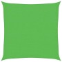 Toldo de vela HDPE verde claro 160 g/m² 2,5x2,5 m