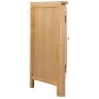 Armario de esquina de madera maciza de roble 59x45x80 cm de vidaXL, Taquillas y armarios de almacenamiento - Ref: Foro24-2470...