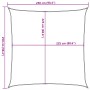 Toldo de vela HDPE verde claro 160 g/m² 2,5x2,5 m